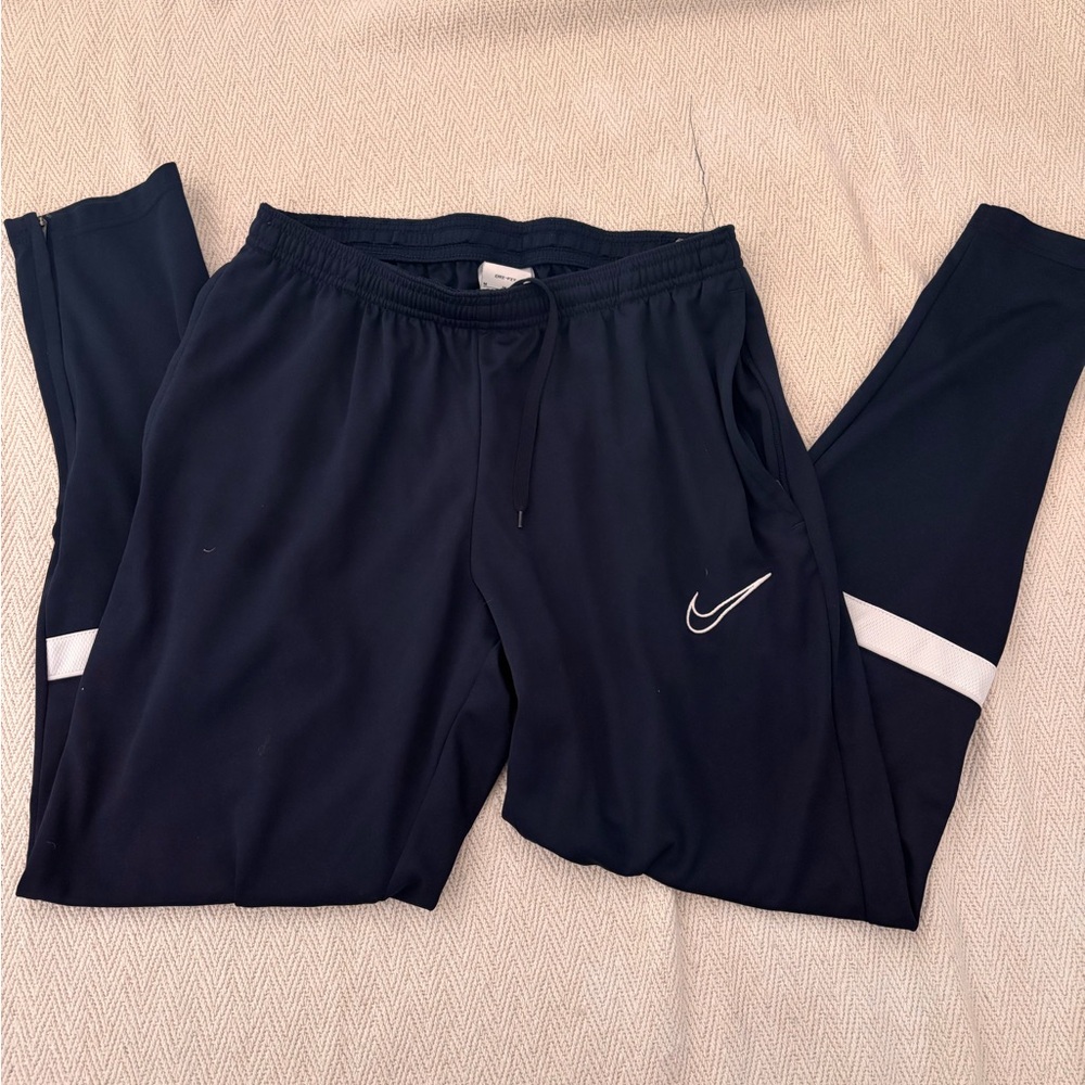 Nike Navy Joggers with White Accents